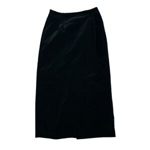 VINTAGE Lana Lee VELVET Long Skirt Small Black Tea Length Maxi Dark Romantic